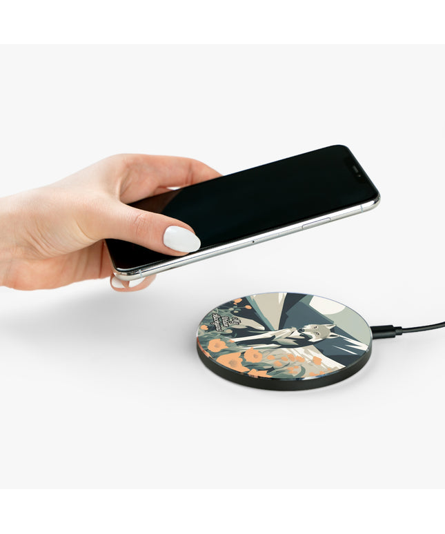 Mountain Wolf, 10W Wireless Charger for iPhone, Android, Earbuds