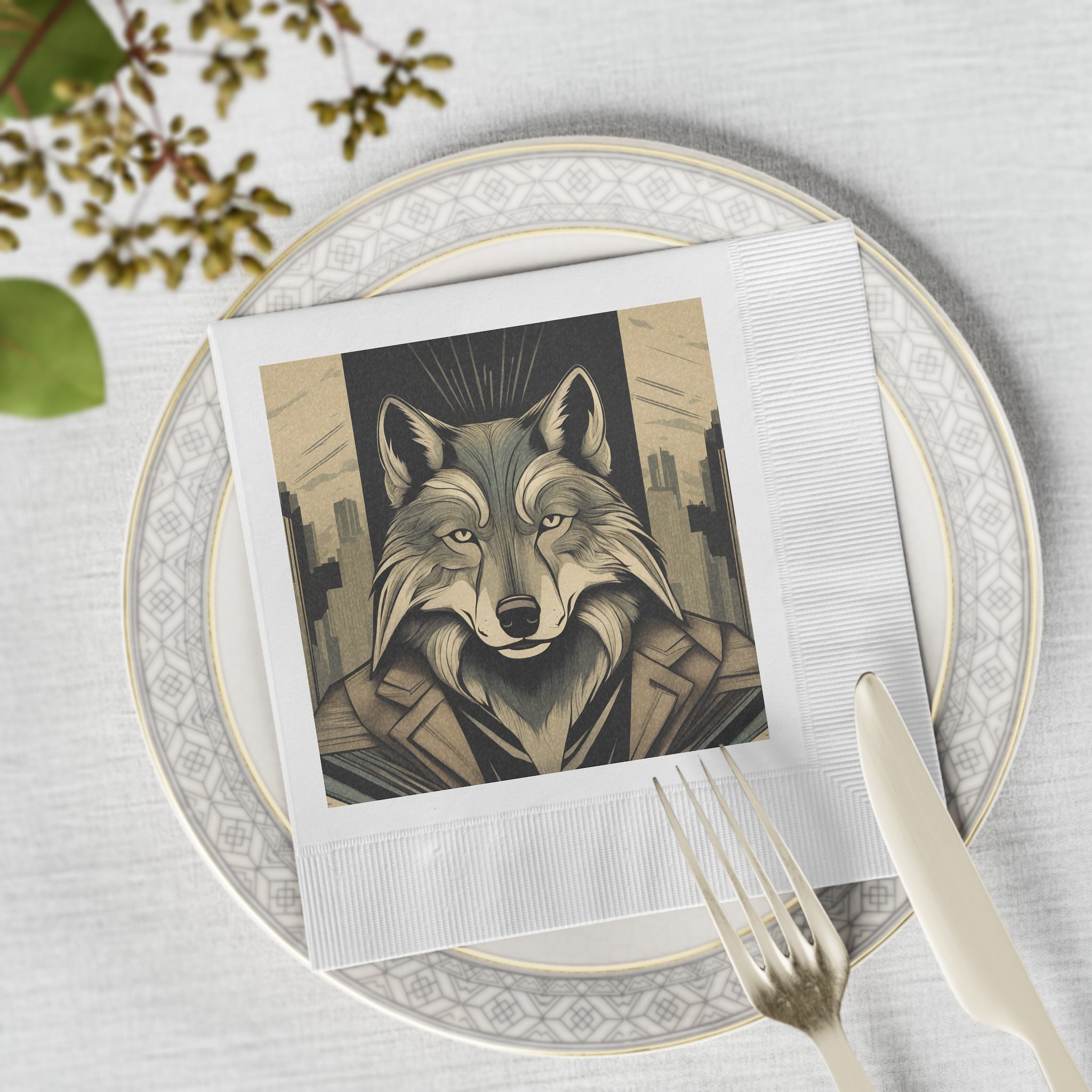 Luther Greyfang  —  Wolf Napkins