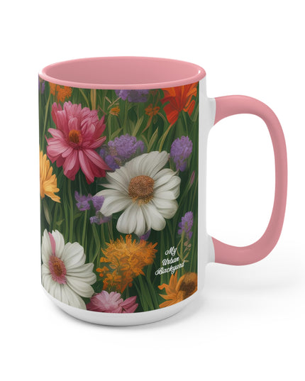 Wildflower Field, Ceramic Mug - Perfect for Coffee, Tea, and More!