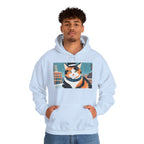 Calico Cat in Snow Hoodie — Cozy Winter Cat Lover Sweatshirt