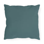 Simon Whiskerford, Faded Jade accent color, Cat Throw Pillow