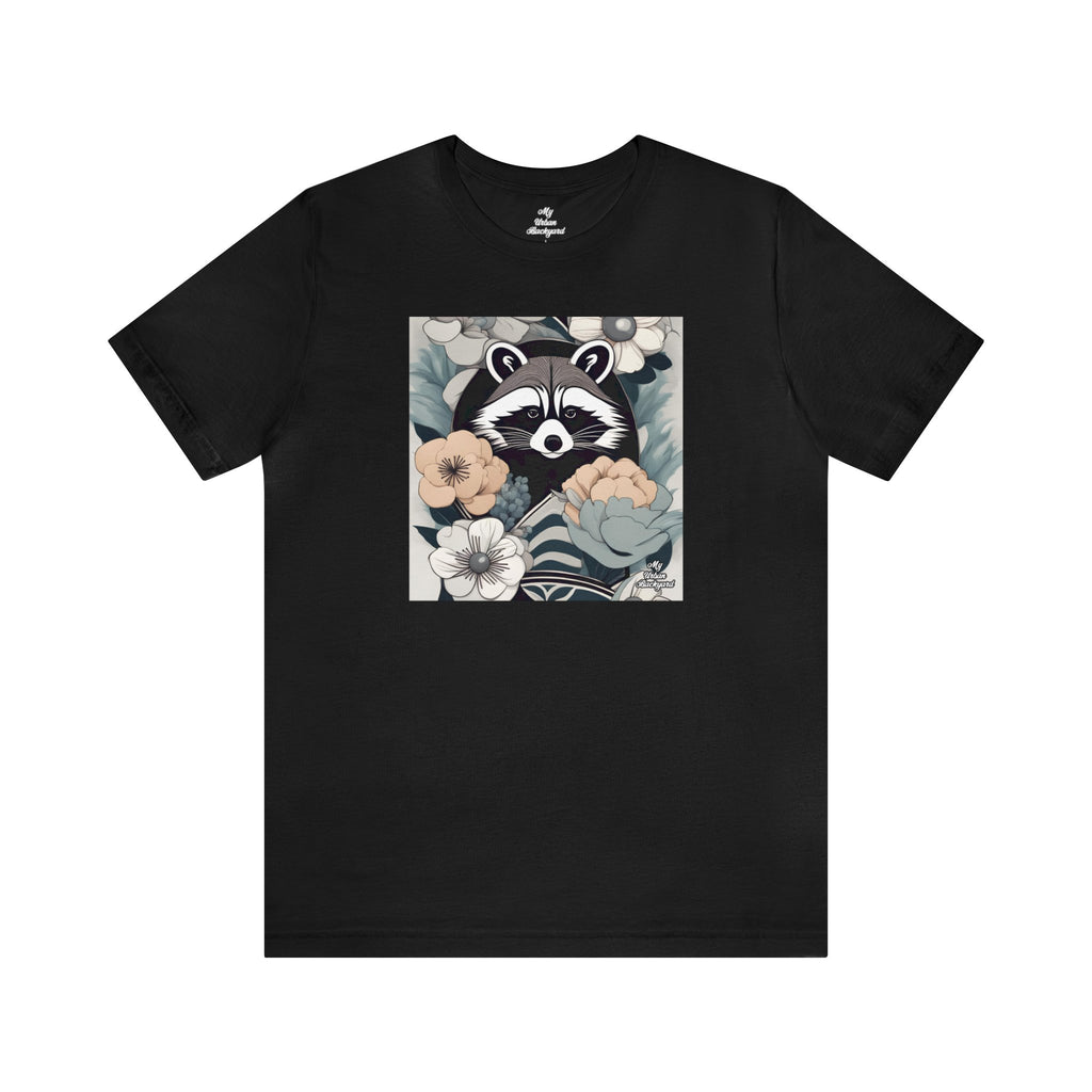 Rocco Pawsley, Raccoon T-Shirt, Soft 100% Cotton, Short Sleeve, Classic Fit - Unisex