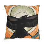 Flying Crow, Throw Pillow