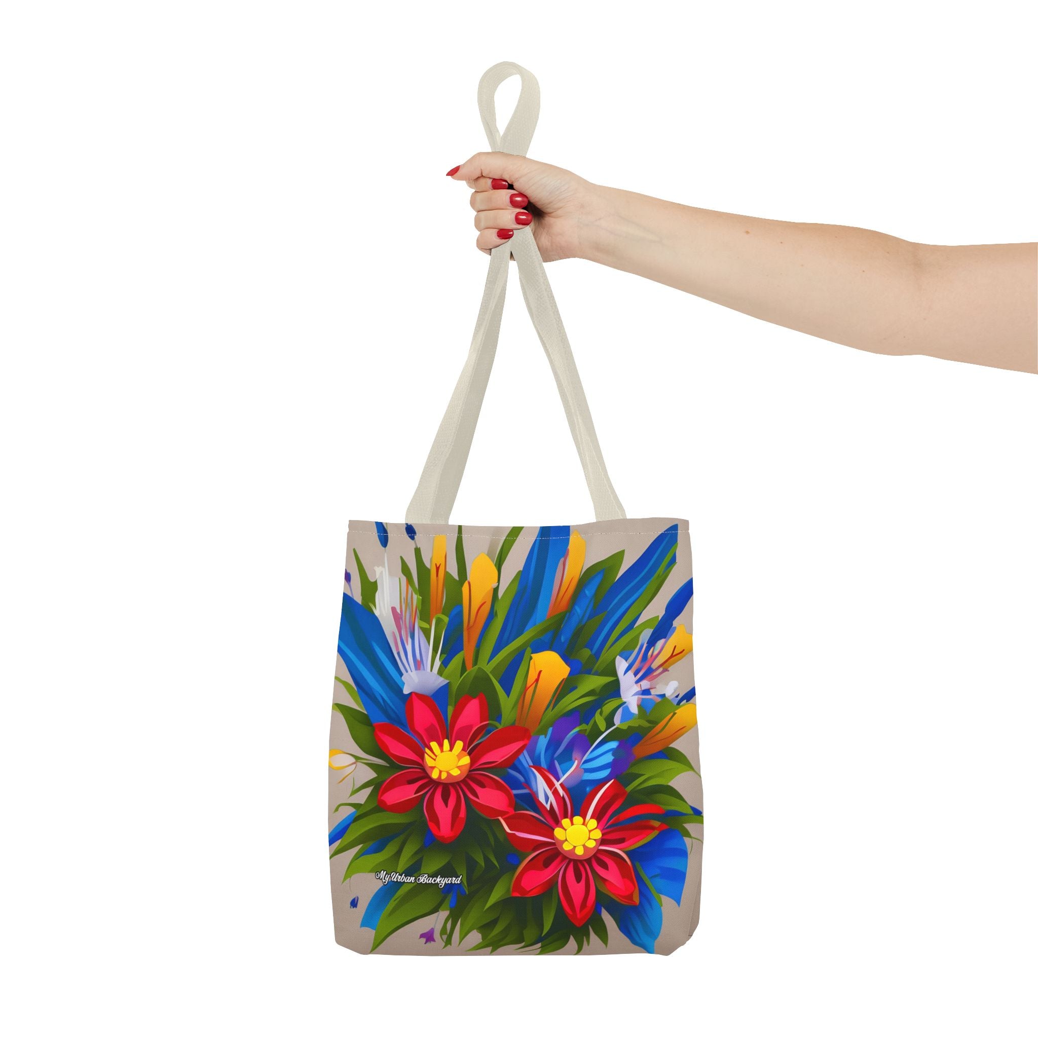 Vibrant Wildflowers Tote Bag with Cotton Handles For Everyday Use, 3 Sizes