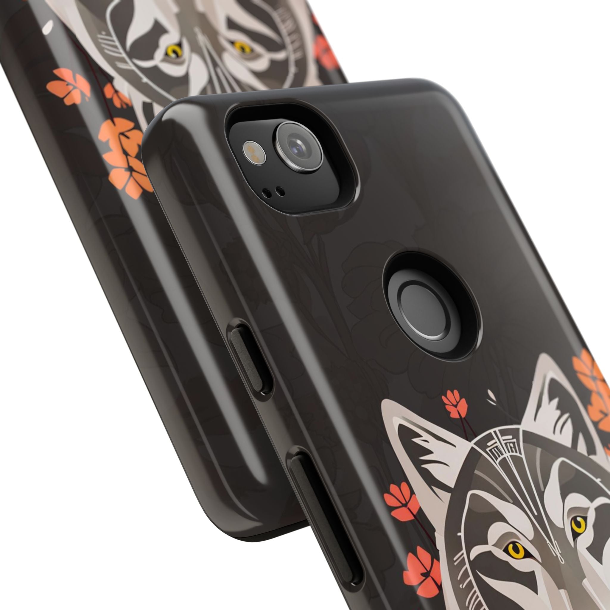 Art Deco Wolf, Cell Phone Case - Apple, Samsung, Google Pixel