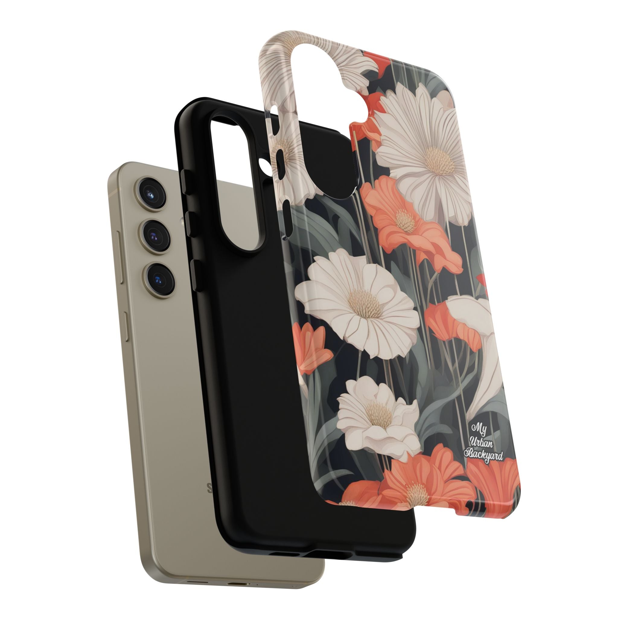 Art Deco Flowers, Cell Phone Case - Apple, Samsung, Google Pixel
