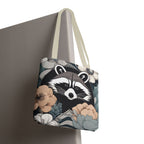 Rocco Pawsley, Raccoon Tote Bag with Cotton Handles For Everyday Use, 3 Sizes