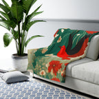 Red Bird, Sherpa Fleece Blanket for Cozy Warmth, 50"x60"