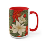 Christmas Flowers, Ceramic Coffee Mug