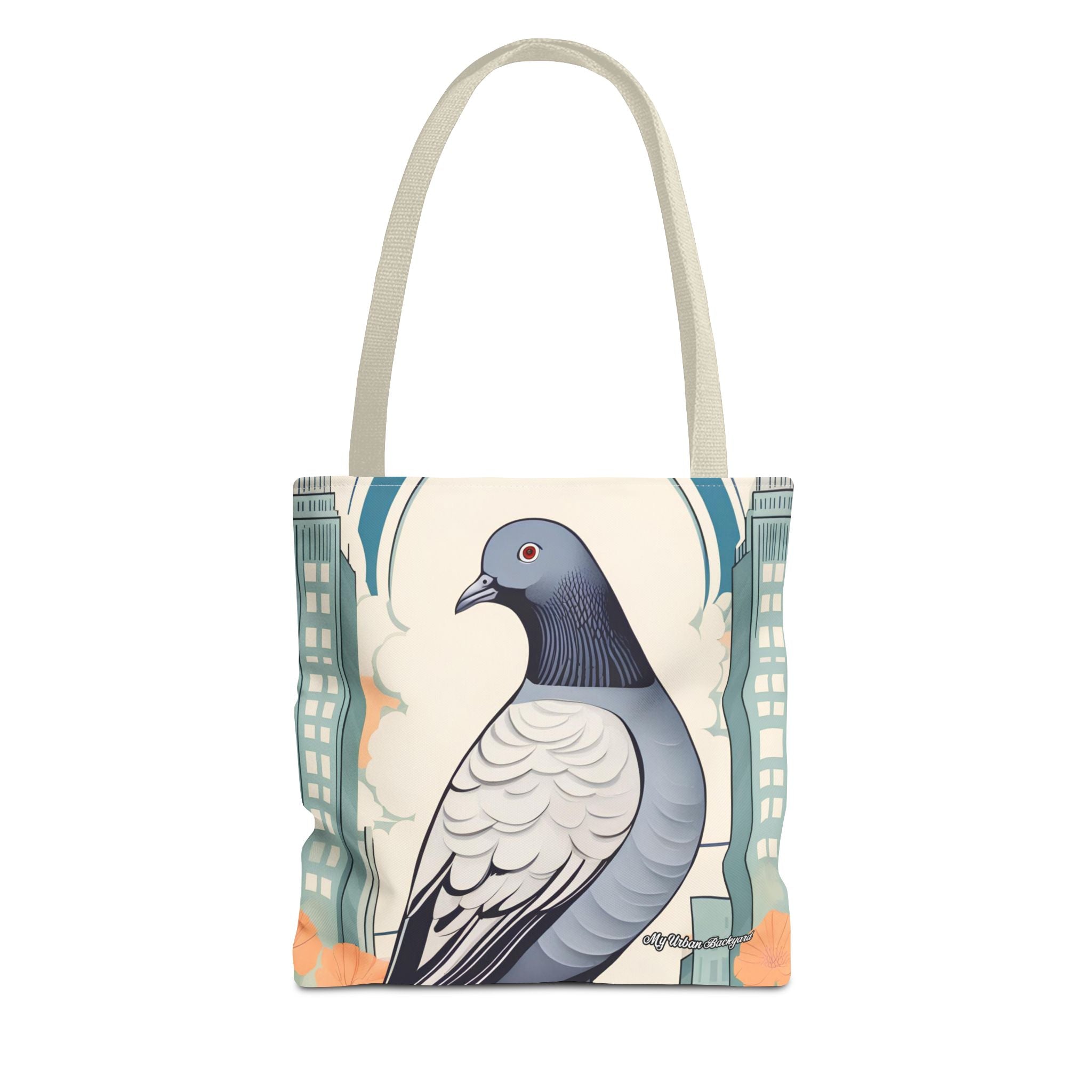 City Pigeon, Bird Tote Bag with Cotton Handles For Everyday Use, 3 Sizes