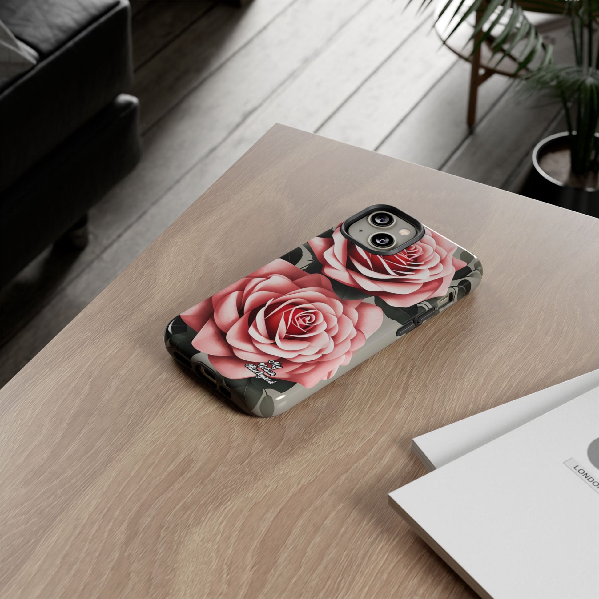 Pink Rose Flowers, Cell Phone Case - Apple, Samsung or Google Pixel