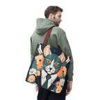 Simon Whiskerford, Cat Tote Bag with Cotton Handles For Everyday Use, 3 Sizes