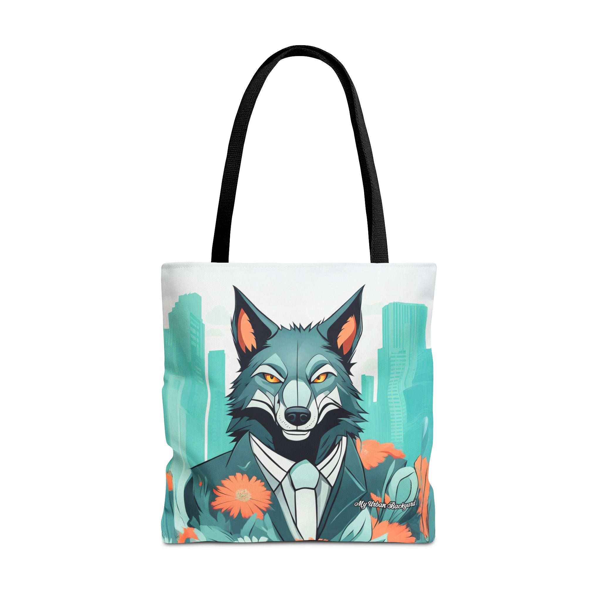 Vincent Blueclaw, Wolf Tote Bag with Cotton Handles For Everyday Use, 3 Sizes