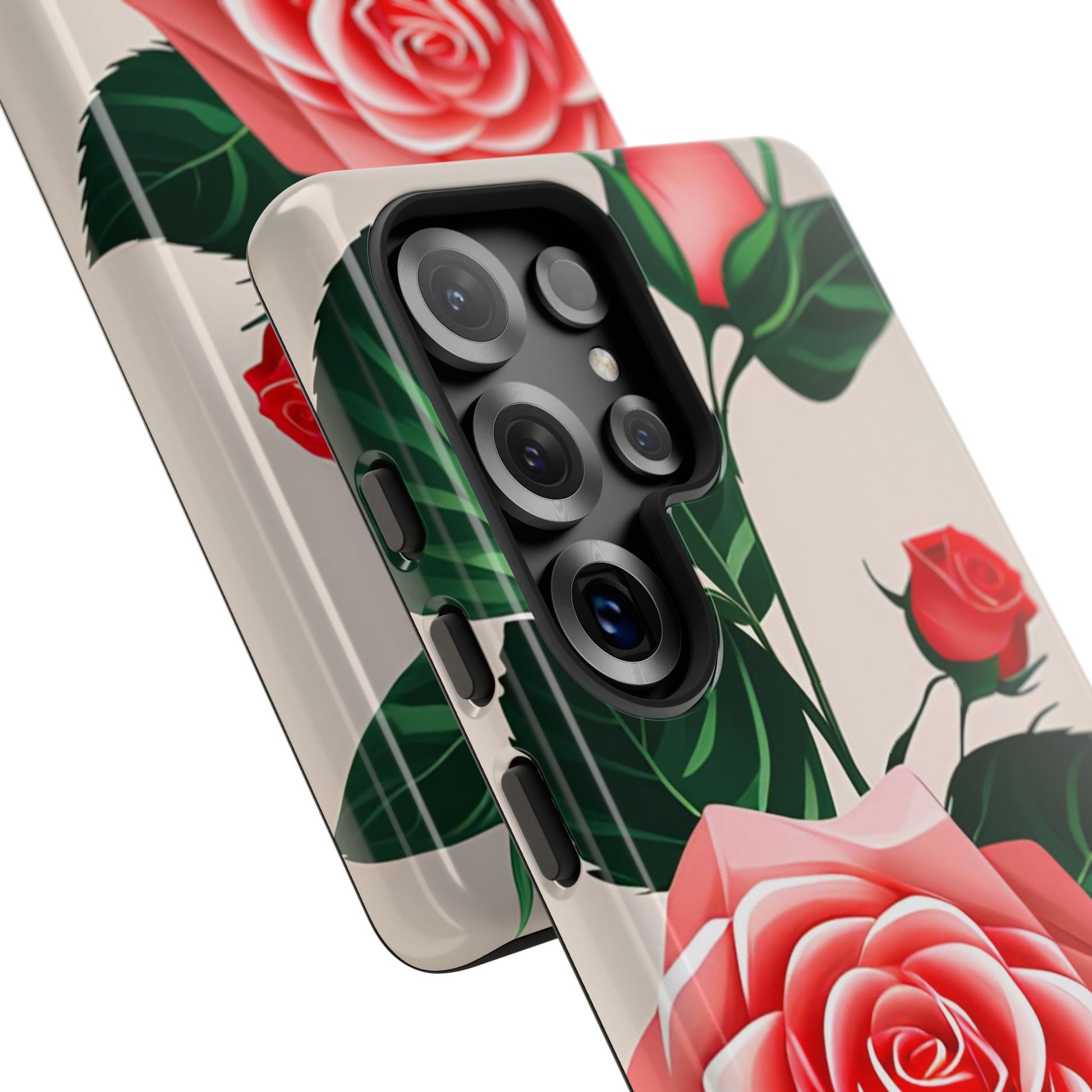 Pink Rose Flowers, Cell Phone Case - Apple, Samsung, Google Pixel