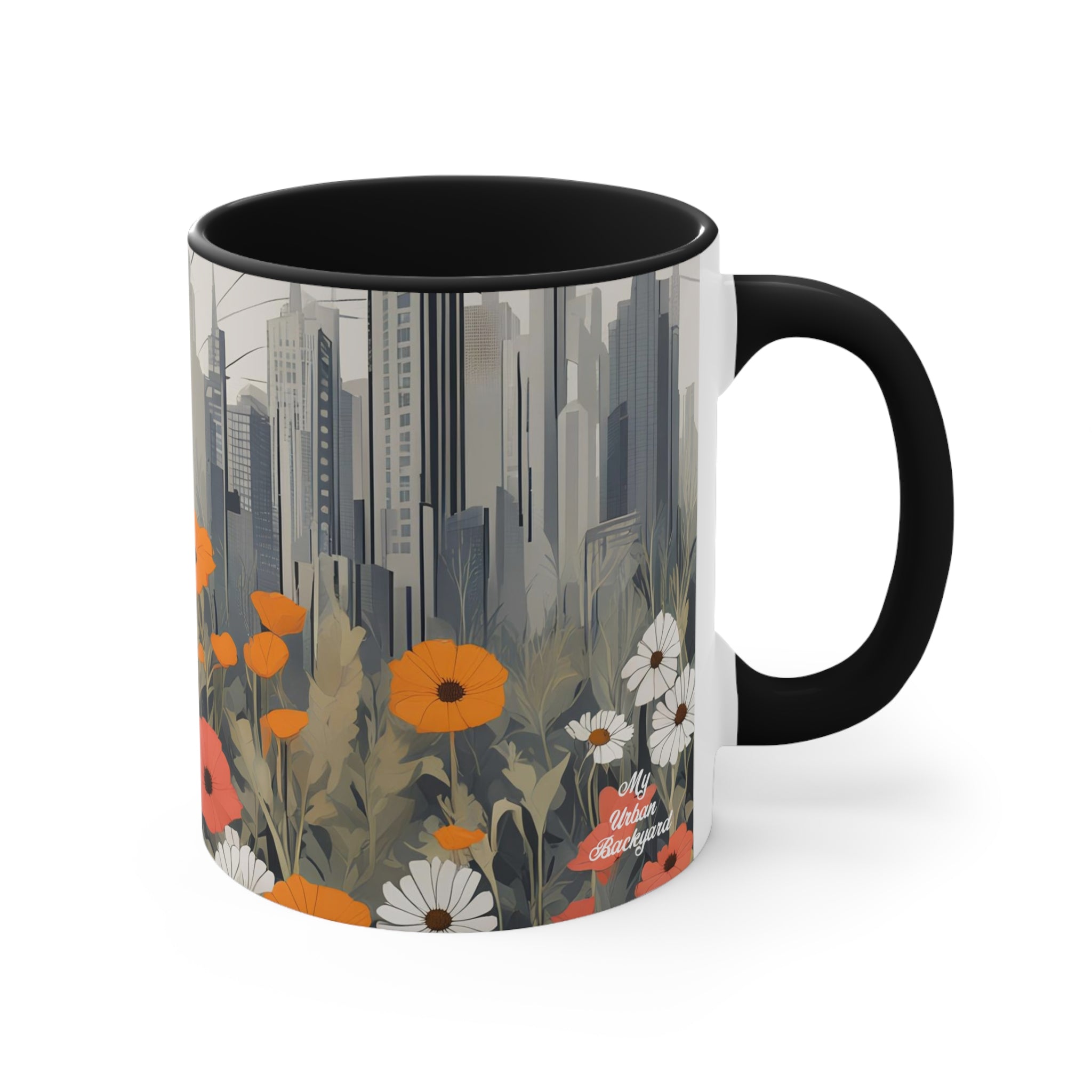Urban Wildflowers, Ceramic Coffee Mug