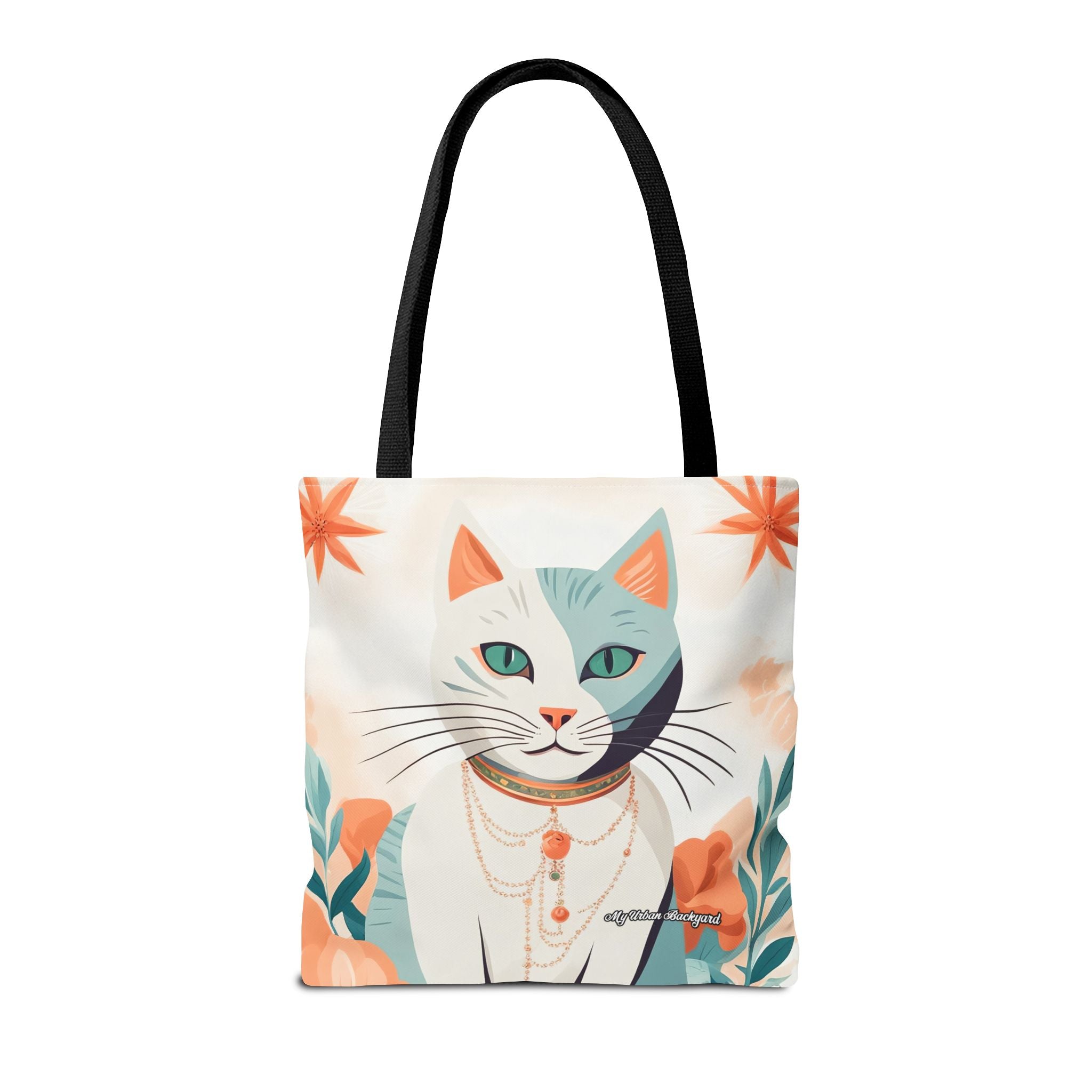 Whiskers, Cat Tote Bag with Cotton Handles For Everyday Use, 3 Sizes