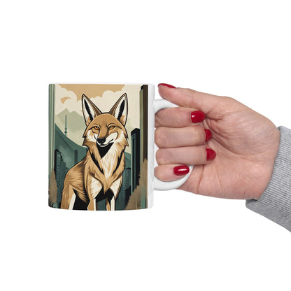 Urban Coyote Ceramic Mug