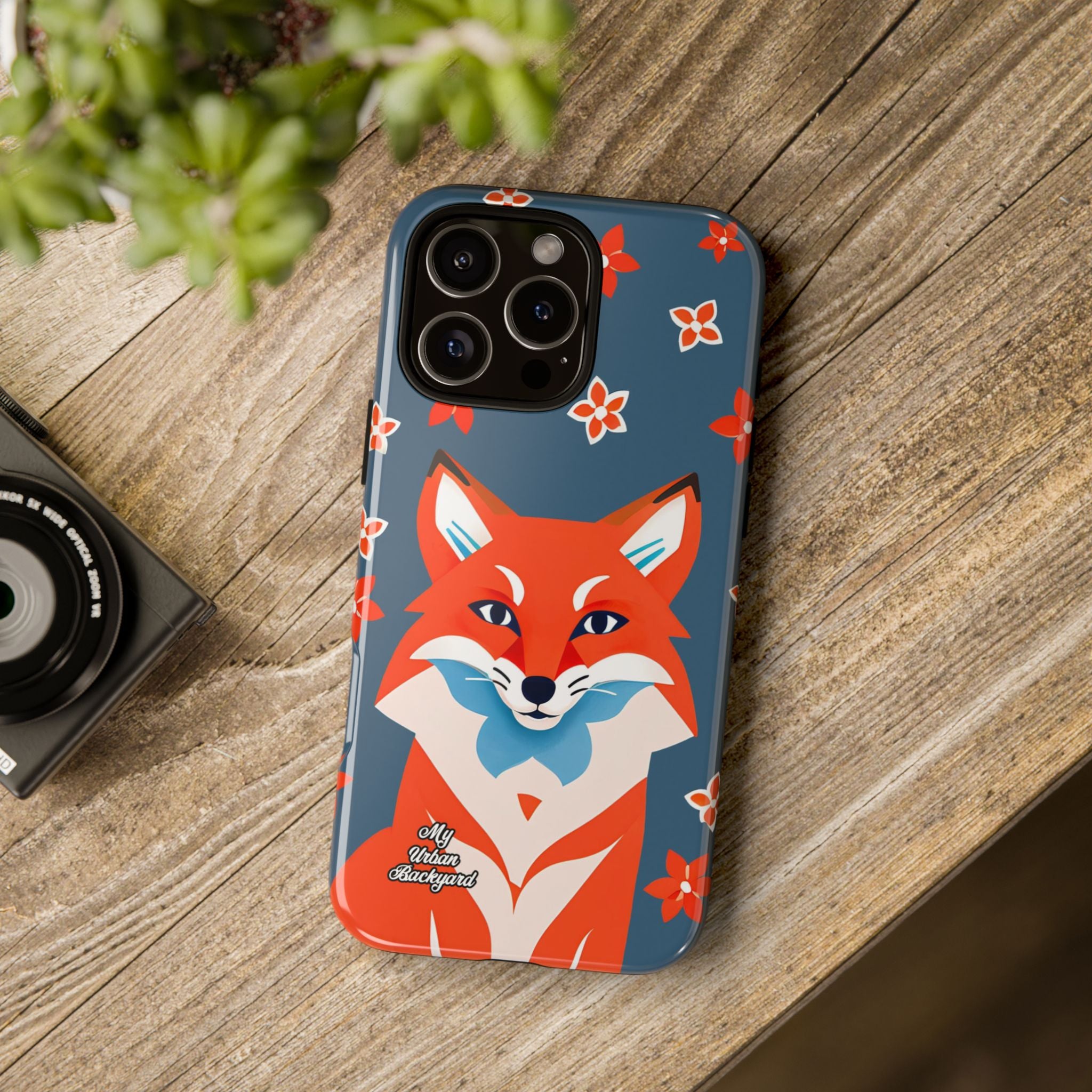 Fox with Flowers, Cell Phone Case - Apple, Samsung, Google Pixel