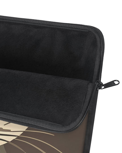 Art Deco Cat, Laptop Carrying Case, Top Loading Sleeve for School or Work