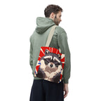 Ziggy Starspaws, Raccoon Tote Bag with Cotton Handles For Everyday Use, 3 Sizes