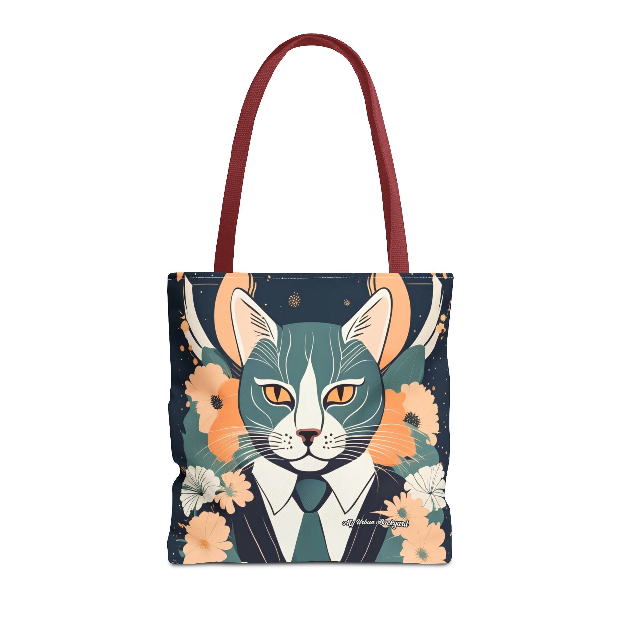 Simon Whiskerford, Cat Tote Bag with Cotton Handles For Everyday Use, 3 Sizes