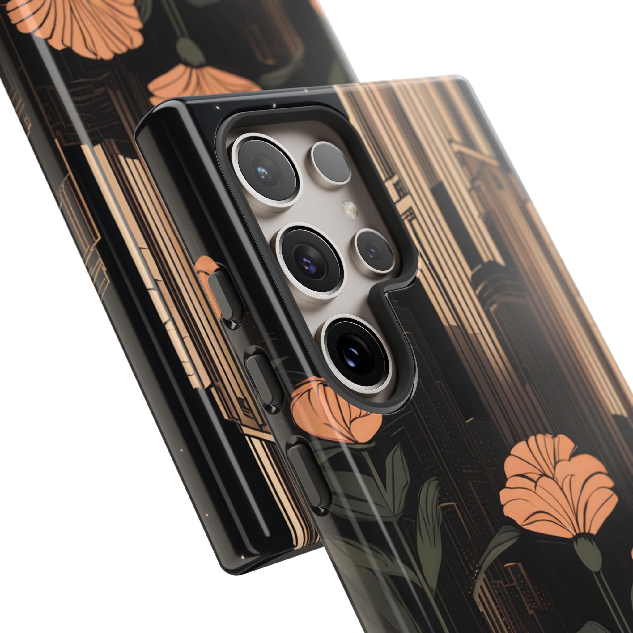 Urban Evening with Flowers, Cell Phone Case