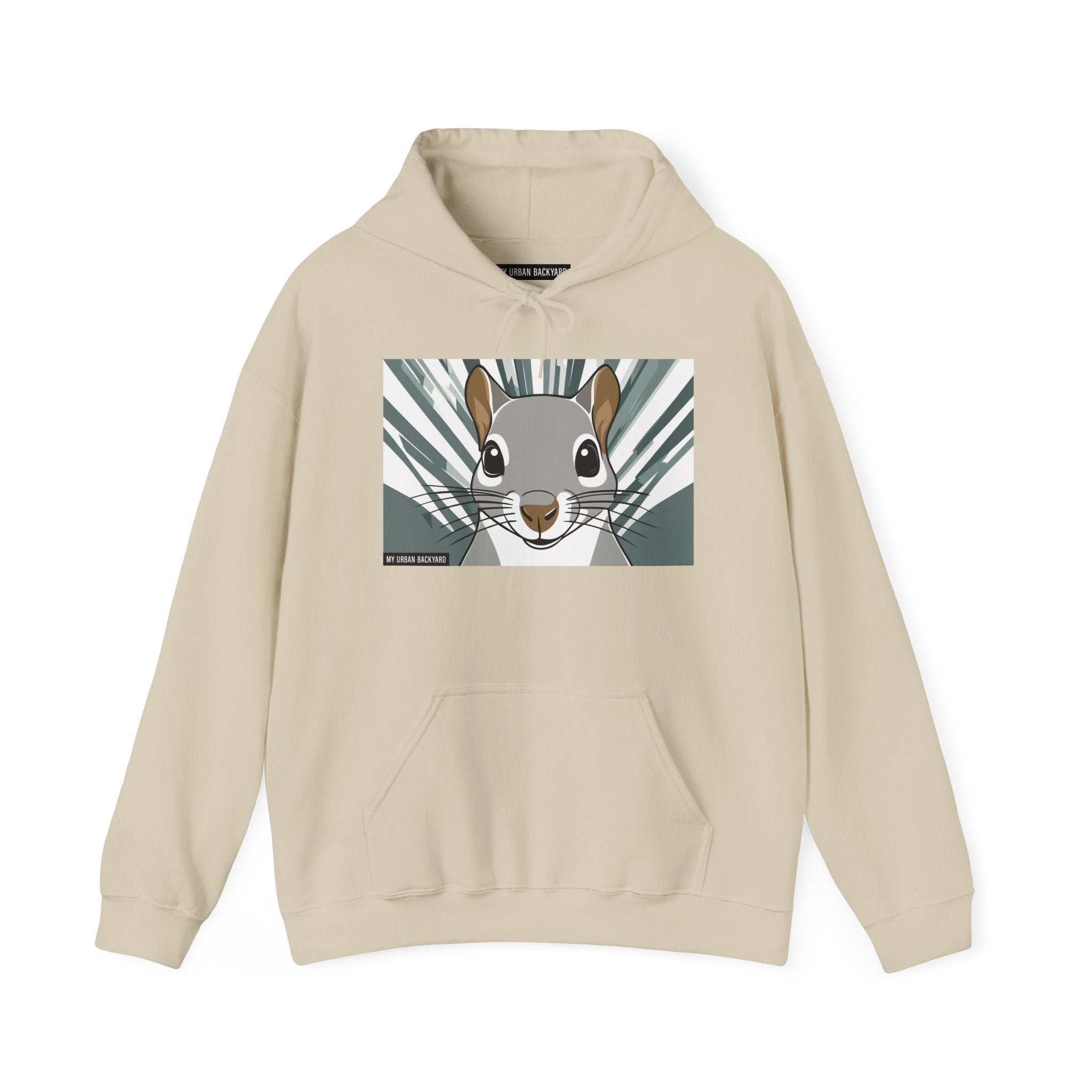 Cute Squirrel Graphic Hoodie, Cozy Unisex Sweatshirt, Nature Lover Gift, Autumn Fashion, Animal Art Clothing