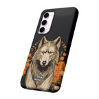Wolf with Flowers, Animal Cell Phone Case - Apple, Samsung, Google Pixel