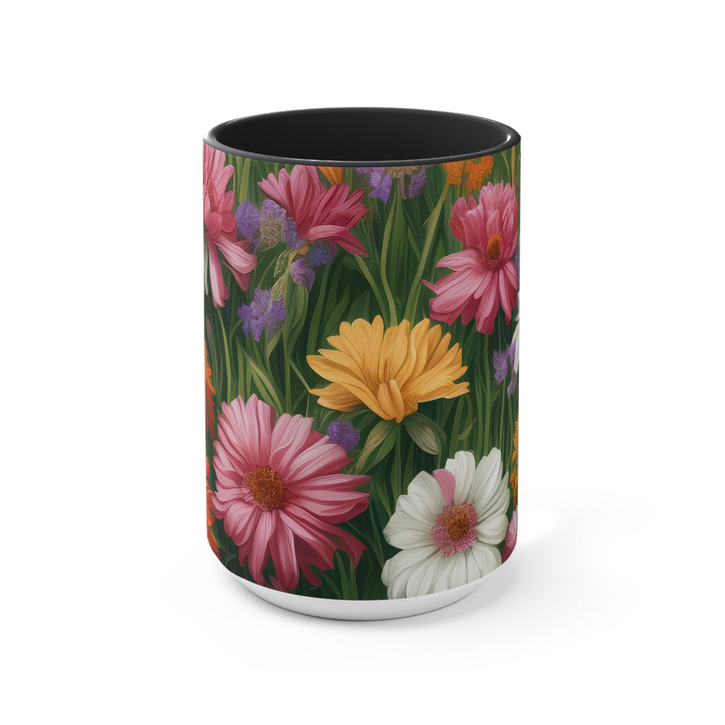 Wildflower Field, Ceramic Mug - Perfect for Coffee, Tea, and More!