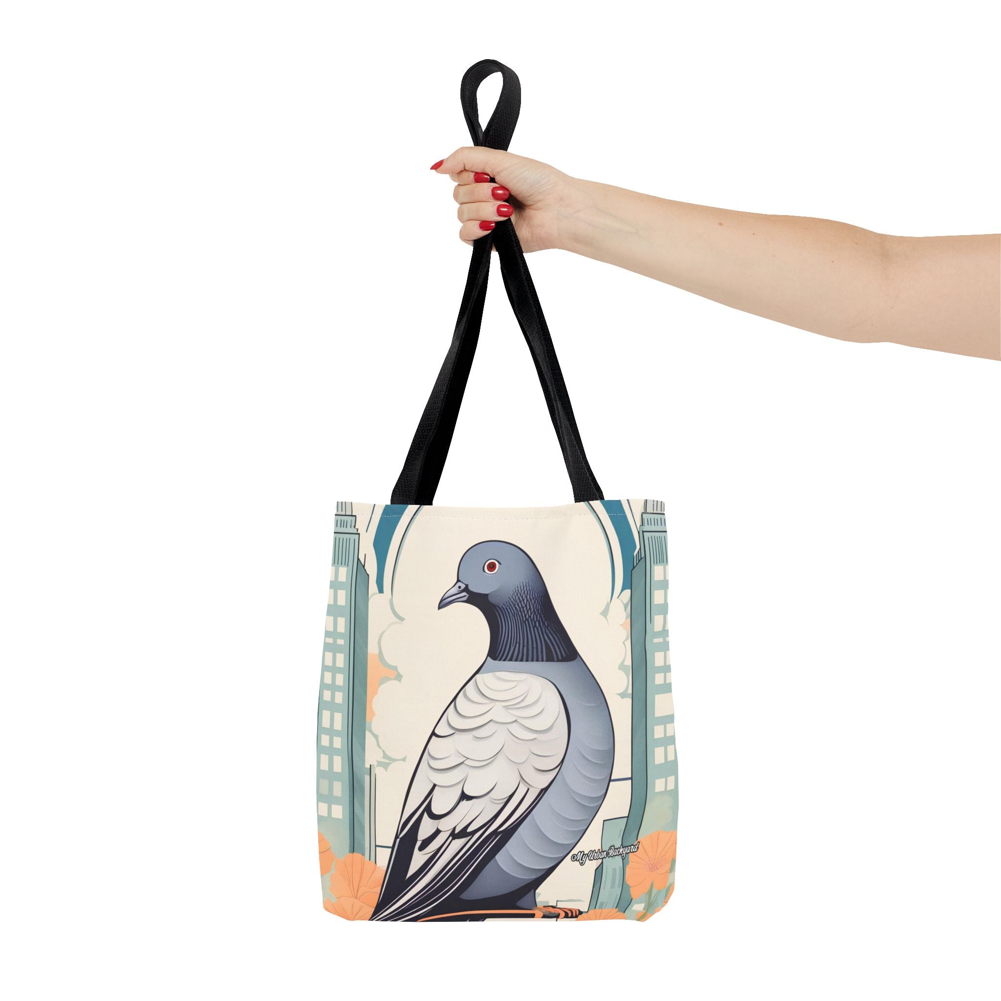 City Pigeon, Bird Tote Bag with Cotton Handles For Everyday Use, 3 Sizes