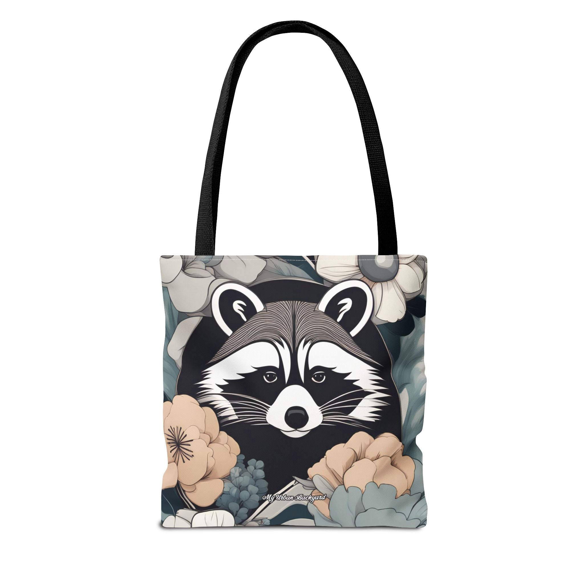 Rocco Pawsley, Raccoon Tote Bag with Cotton Handles For Everyday Use, 3 Sizes