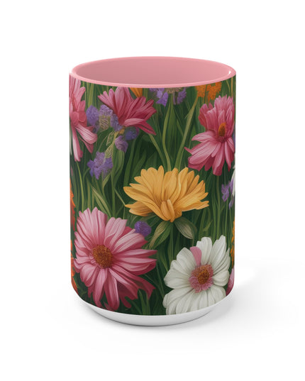 Wildflower Field, Ceramic Mug - Perfect for Coffee, Tea, and More!