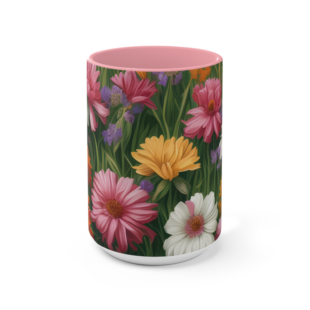 Wildflower Field, Ceramic Mug - Perfect for Coffee, Tea, and More!