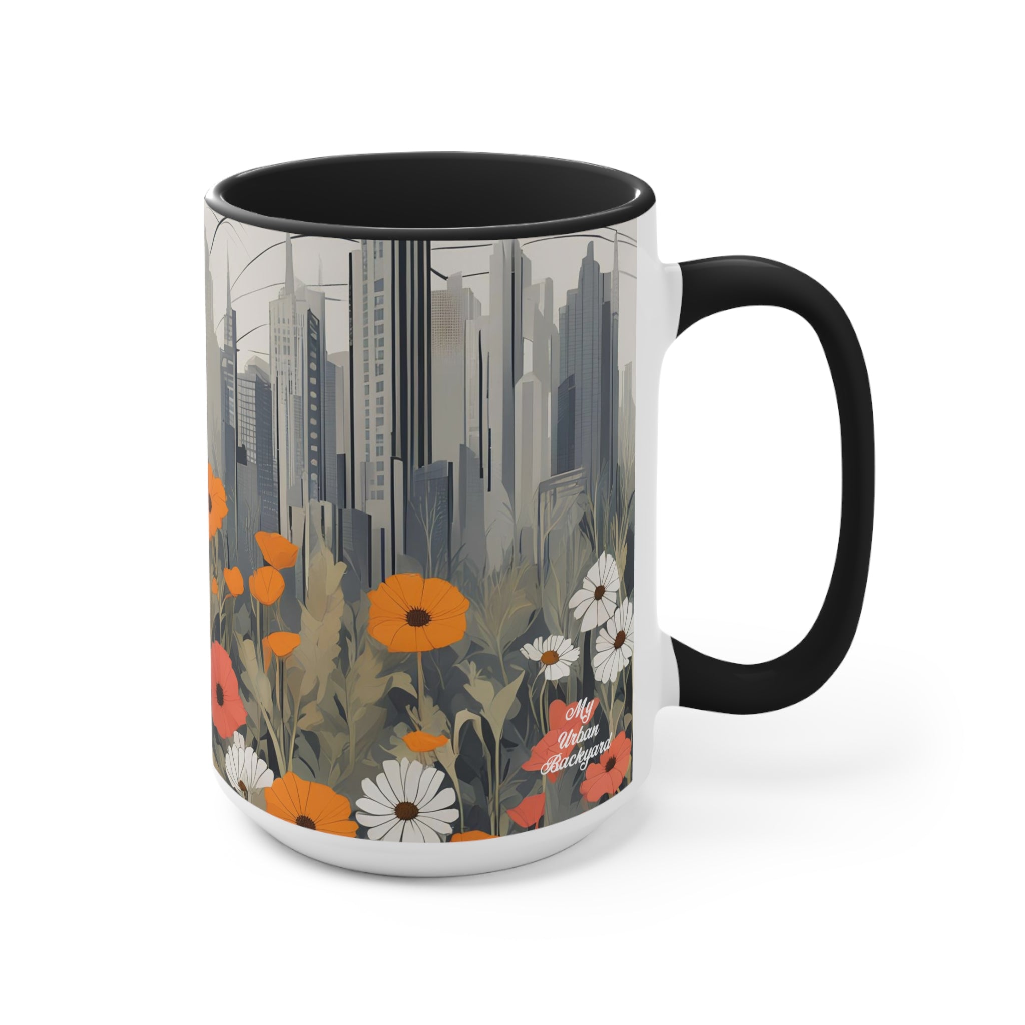 Urban Wildflowers, Ceramic Coffee Mug