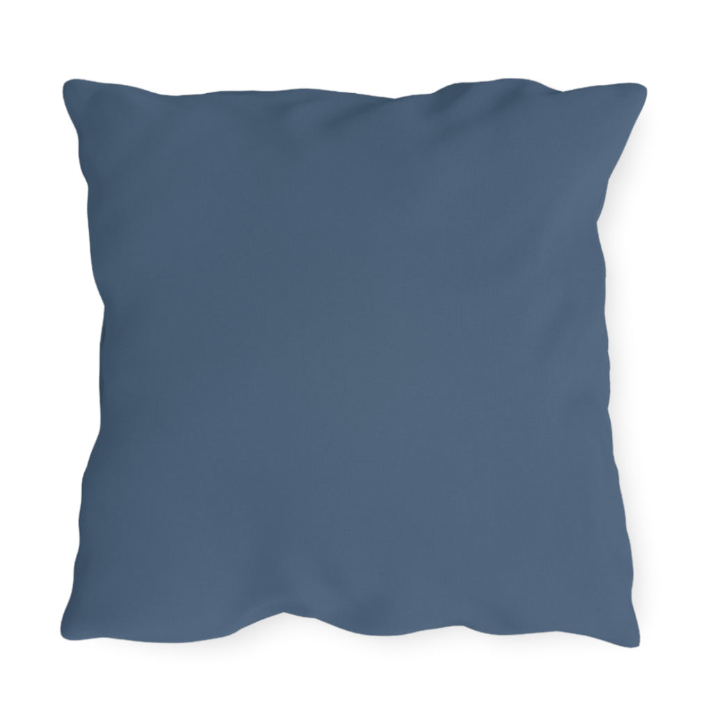 Night Blooming Wildflowers, Blue accent color, Throw Pillow, Indoor/Outdoor Decor for Home or Office