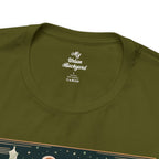 Art Deco Holiday Bear, Soft 100% Jersey Cotton T-Shirt, Unisex, Short Sleeve, Retail Fit