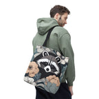 Rocco Pawsley, Raccoon Tote Bag with Cotton Handles For Everyday Use, 3 Sizes
