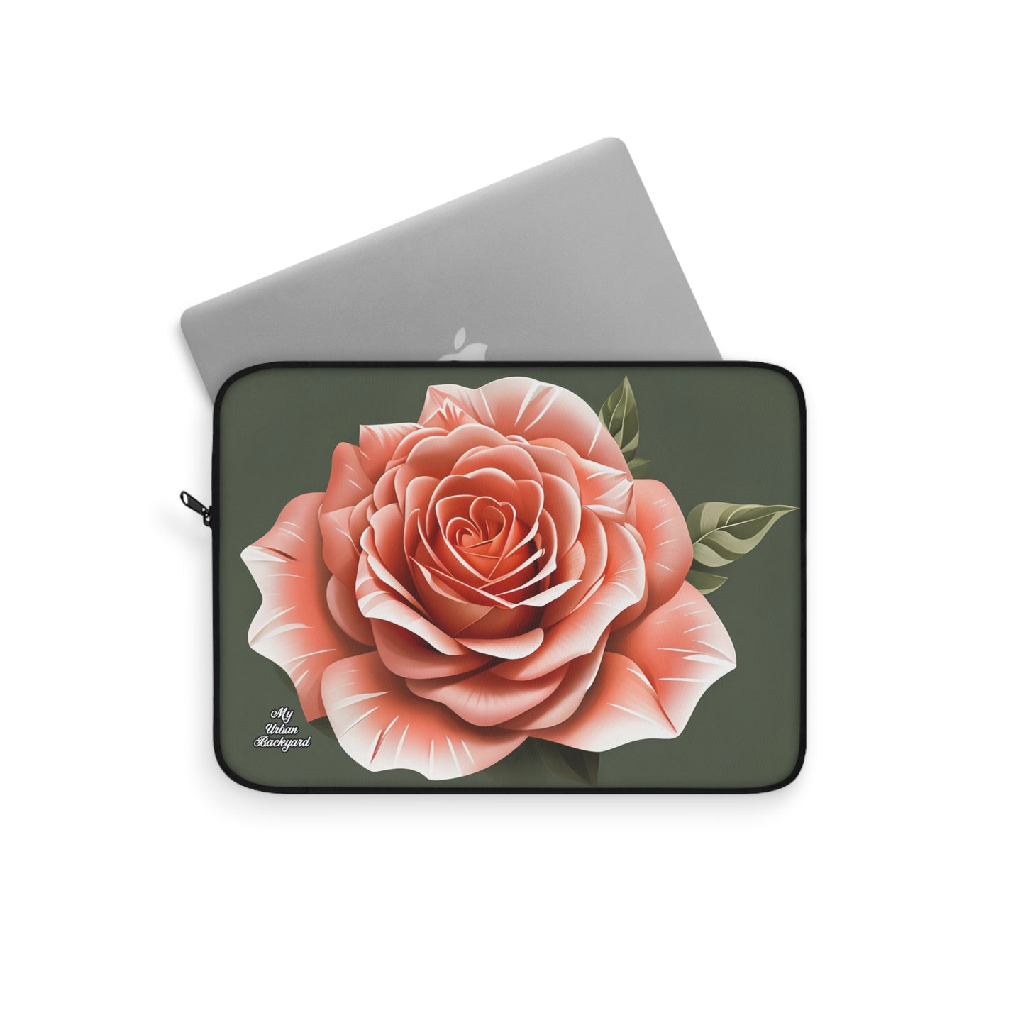 Rose Flower, Laptop Carrying Case, Top Loading Sleeve for School or Work