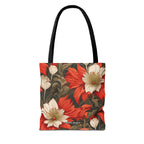 Holiday Flowers, Tote Bag with Cotton Handles