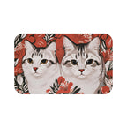 Tess & Jess Clawfield, Cat Memory Foam Bath Mat - Cozy Bathroom Essential