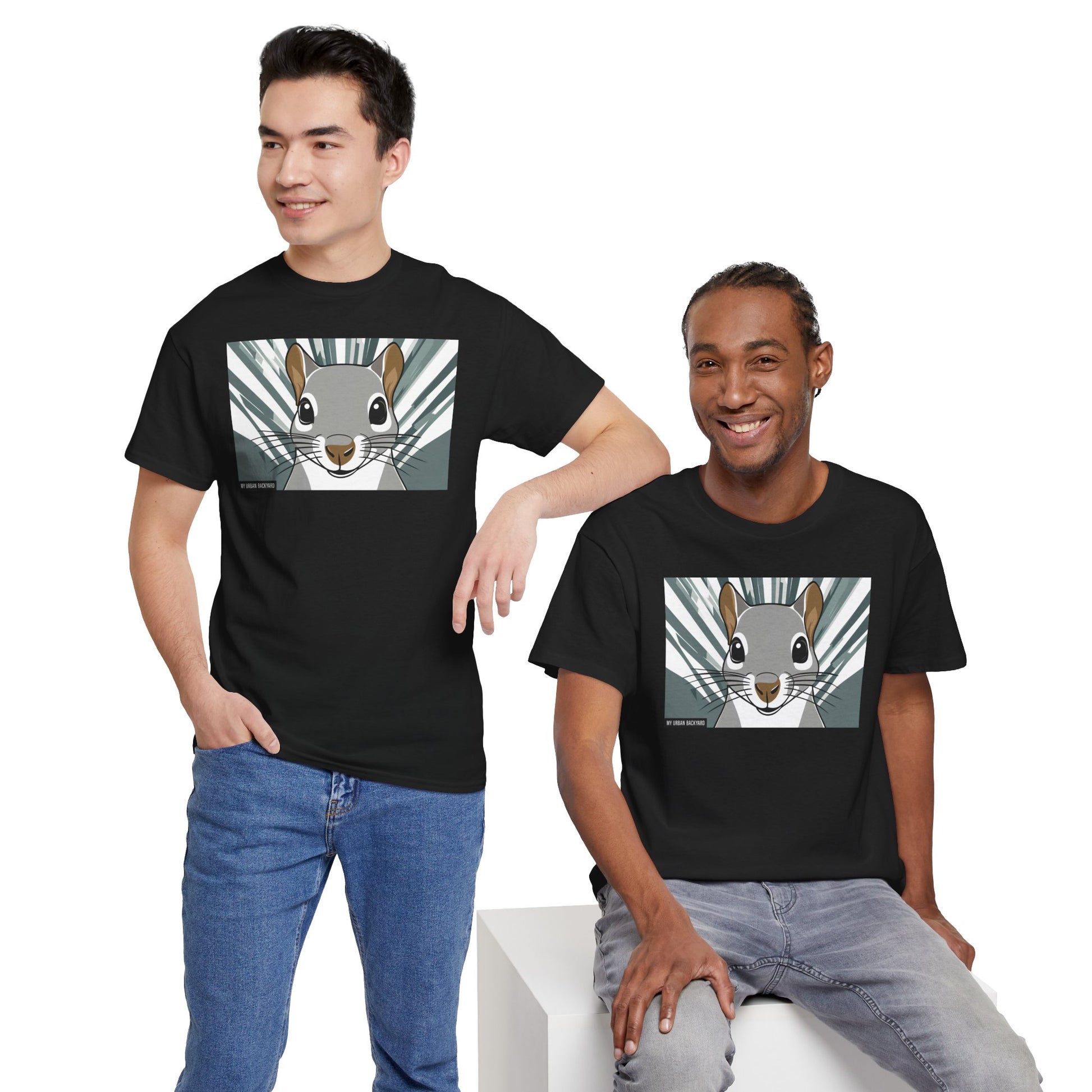 Cute Squirrel Graphic Tee, Unisex Cotton T-Shirt, Nature Lover Gift, Animal Art Top, Casual Wear