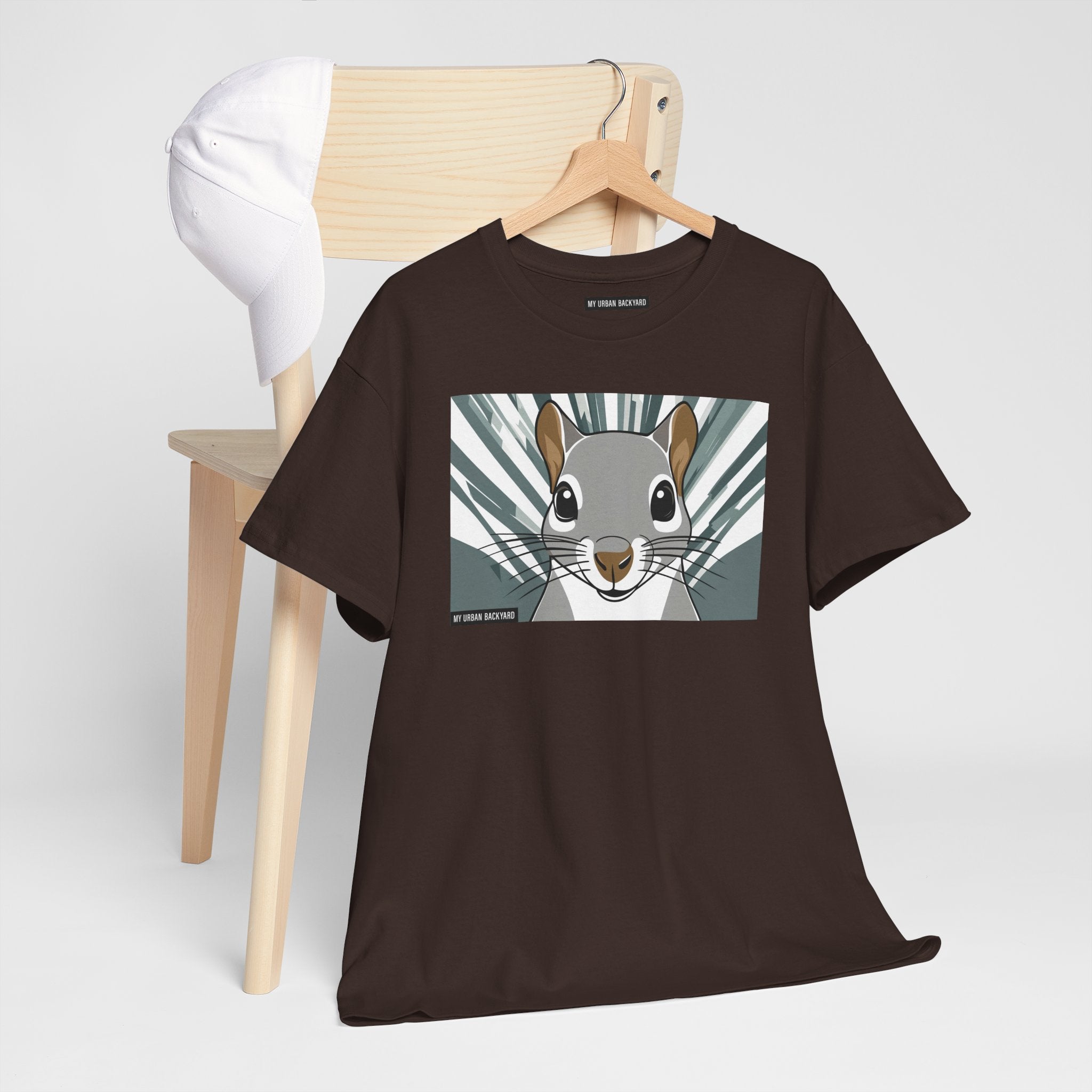 Cute Squirrel Graphic Tee, Unisex Cotton T-Shirt, Nature Lover Gift, Animal Art Top, Casual Wear