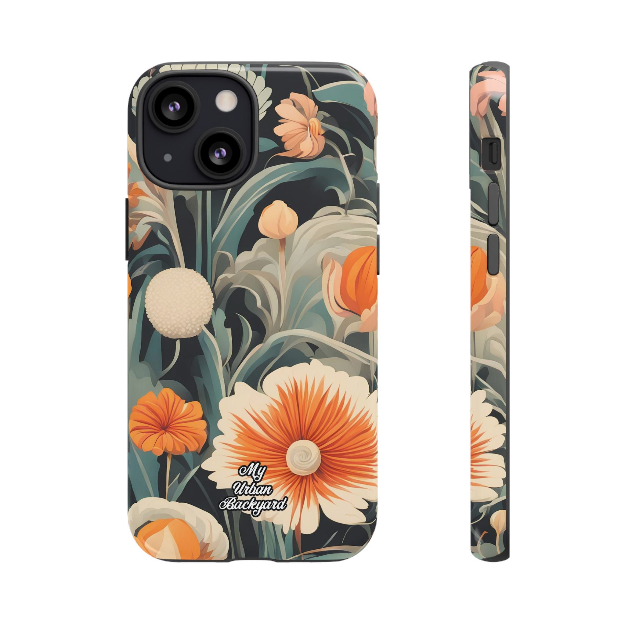 Orange and White Flowers, Cell Phone Case - Apple, Samsung, Google Pixel