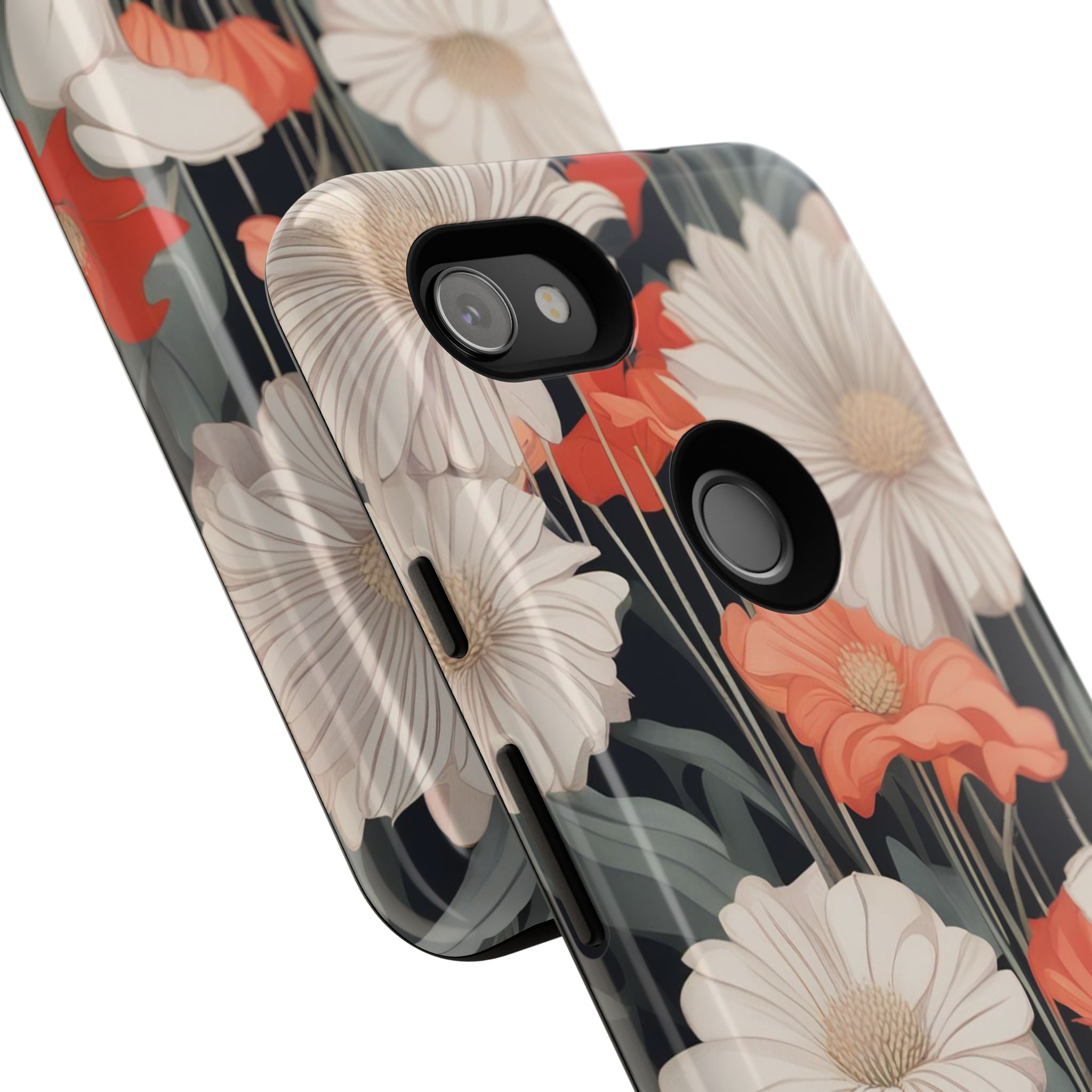 Art Deco Flowers, Cell Phone Case - Apple, Samsung, Google Pixel
