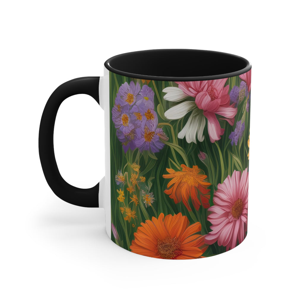 Wildflower Field, Ceramic Mug - Perfect for Coffee, Tea, and More!