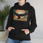 Flying Crow, Unisex Hoodie w Front Pocket