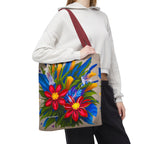 Vibrant Wildflowers Tote Bag with Cotton Handles For Everyday Use, 3 Sizes