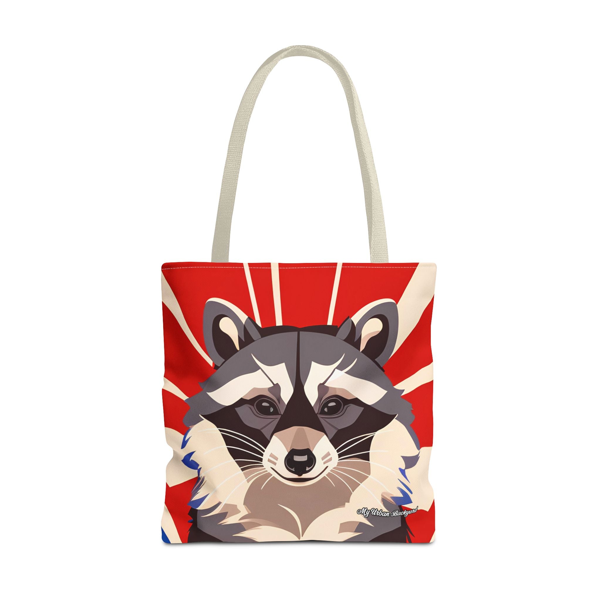 Ziggy Starspaws, Raccoon Tote Bag with Cotton Handles For Everyday Use, 3 Sizes