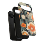 Orange and White Flowers, Cell Phone Case - Apple, Samsung, Google Pixel