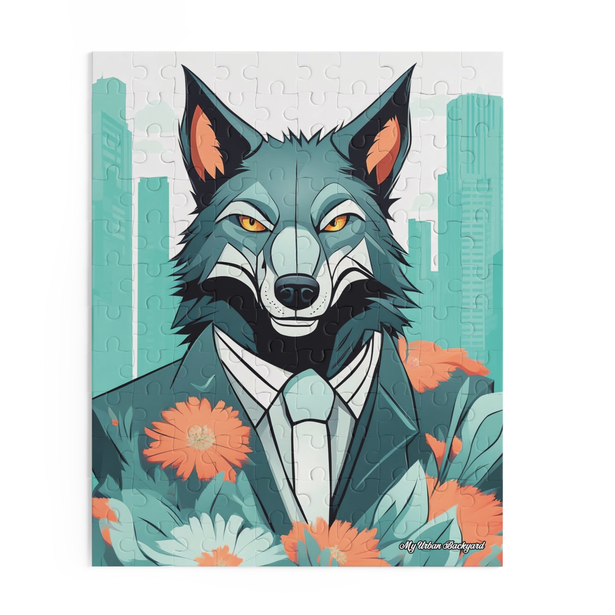 Vincent Blueclaw, Wolf Jigsaw Puzzle, (120, 252, or 500-Piece)